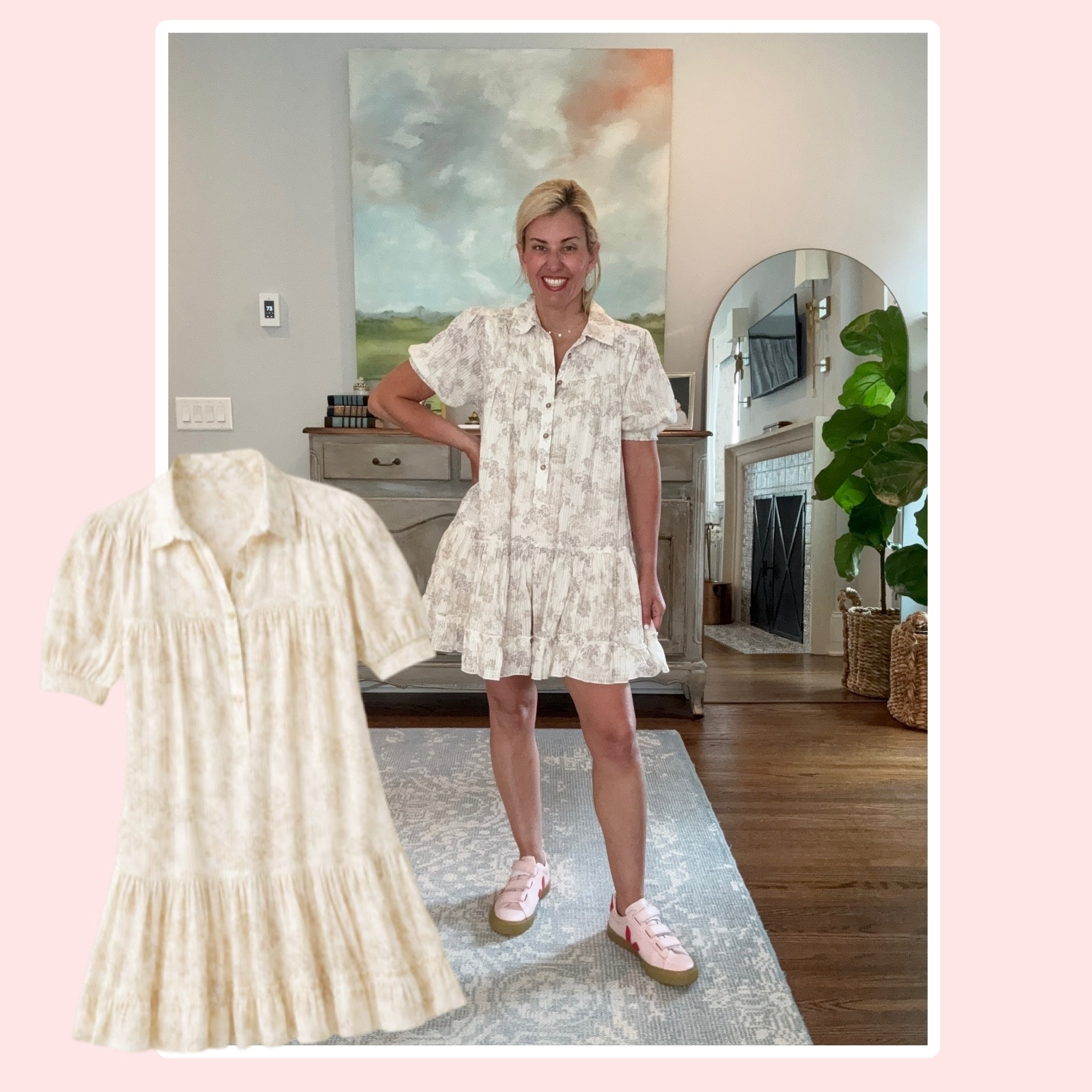 Yall this is a romper!! I’m totally pairing this with sneakers & pops of color. . This is the perfect outfit to wear to any sporting event…cute & carefree! ￼
Romper - small
Sneakers - 8 

#LTKPetite #LTKmomlife #LTKgrwm