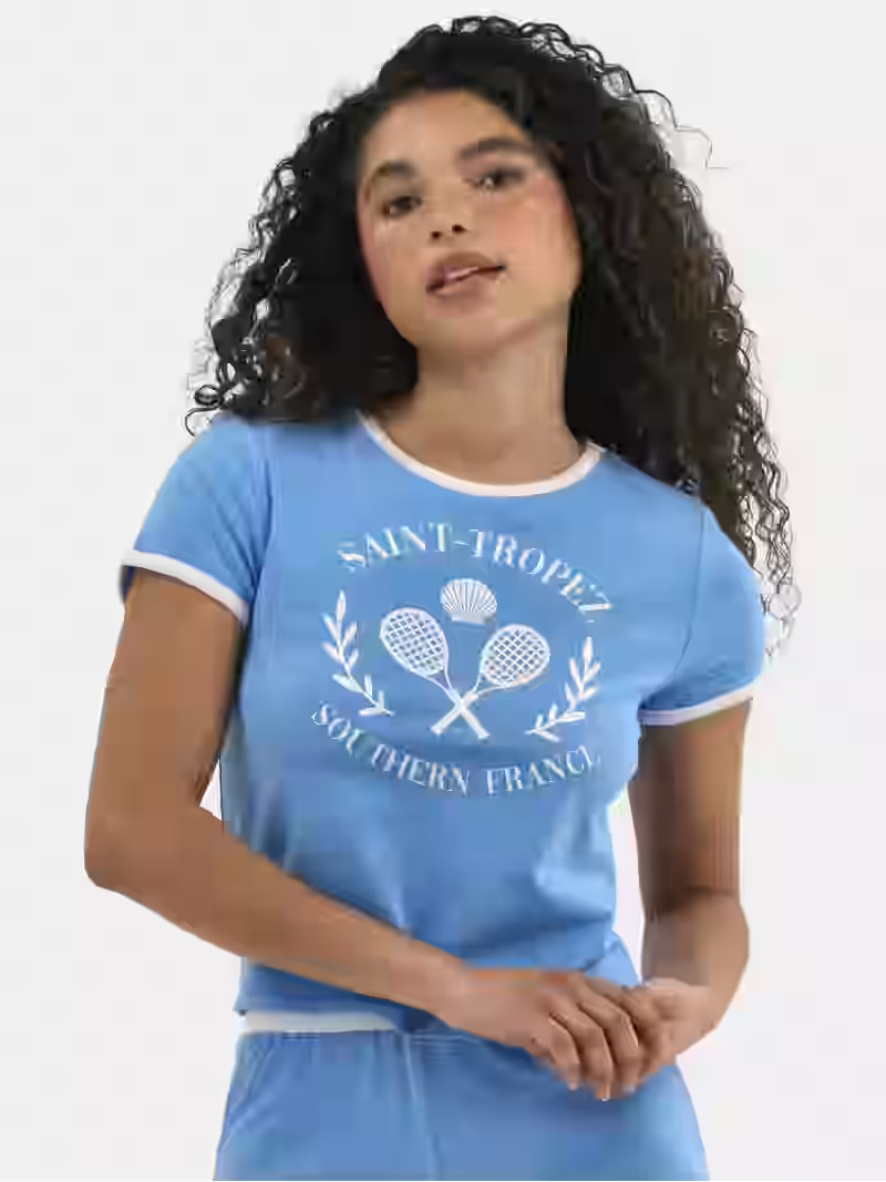 No Boundaries Tee and Shorts Sleep Set, 2-Piece, Women's - Walmart.com | Walmart (US)