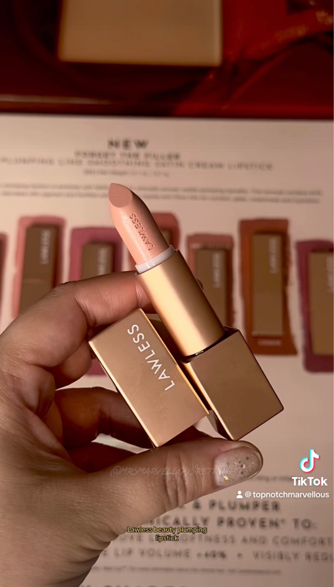 #LawlessBeautygiftedme @lawless #lawlessbeauty #forgetthefiller #lipstick #unboxing #newmakeup 

🛍️ Available at lawlessbeauty.com and Sephora!! 

💄 Forget The Filler Lip Plumping Line Smoothing Satin Cream Lipsticks!! 

✨ Clean, plumping lipstick with a satin finish. Powered by Maxi-Lip.

✨ Shades: Platinum, Annie, Wedding Day, Fawn, Daisy Girl, Femme, Tropic, Soft Truffle, Cookie, Minx, Morocco, Who’s That Lady.  

💄 Forget The Filler Definer Liner

✨ Creamy formula with a silk-like ester. Superior glide and comfort. Petrolatum-free

✨ Define, line, shape, contour, and fill with Forget the Filler Definer Liner. This comfortable, creamy lip liner provides a silky smooth touch and optimal glide, and delivers highly pigmented payoff in one tug-free stroke.

💄 Forget The Filler Lip Plumping Line Smoothing Gloss

✨ Clinically proven high-shine plumper works without sting or irritation. Powered by Maxi-Lip, Shea Butter and Rosehip Oil.

💥 FIND ME & MORE • DISCOUNT CODES LOCATED IN MY BIO ON LINKTREE!! 💥 

💥 🌳 Linktree: 
https://linktr.ee/MrsMarvellous


#LTKU #LTKbeauty #LTKFind