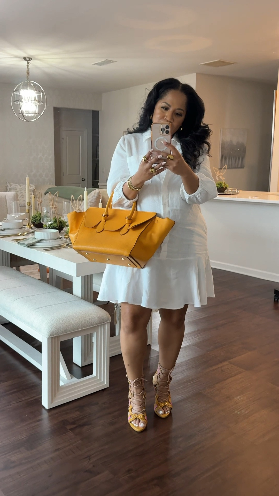 Spring outfits with these @AKIRA shoes. Wearing a size XL in dress from @Macys 
The bag is much older. 

#LTKgrwm #LTKSpringSale #LTKdayinmylife