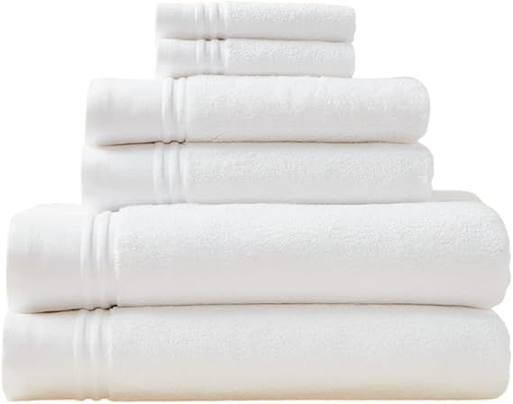 MALEK Luxury Cotton Towel Set - 700 GSM, 100% Cotton, Decorative Bathroom Towel Set, 2 Bath Towel... | Amazon (US)