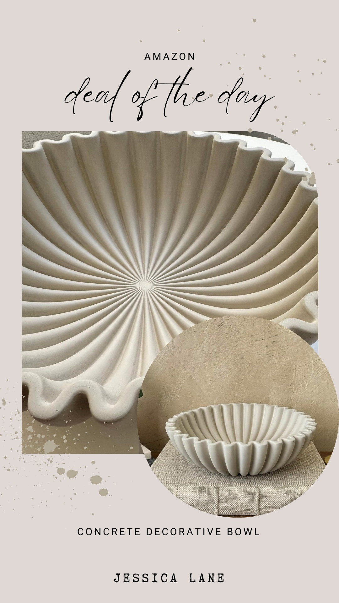 A concrete ruffled decorative bowl that brings texture and a modern sculptural feel to your coffee table, console, or dining space.#AmazonHome #DecorFinds

#LTKHome #LTKSaleAlert #LTKFindsUnder100