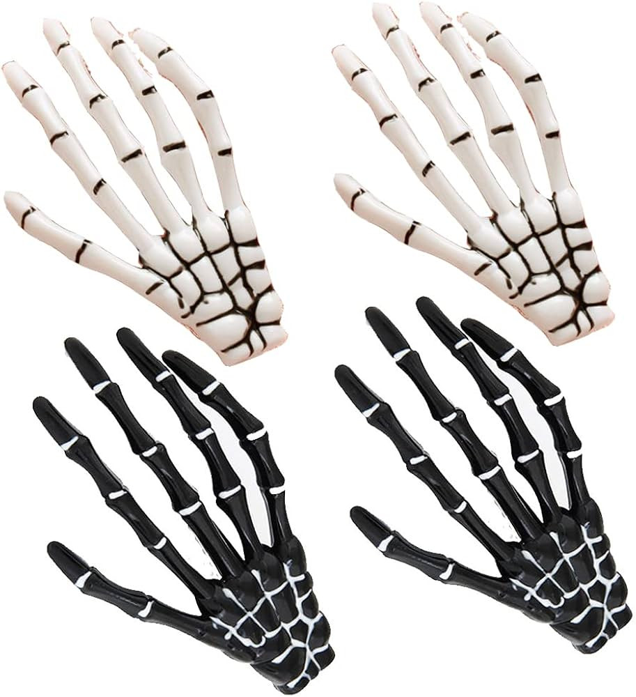 Skeleton Hand Bone Hair Clip Hairslides Halloween Clips for Hair Accessories Halloween Costumes f... | Amazon (US)