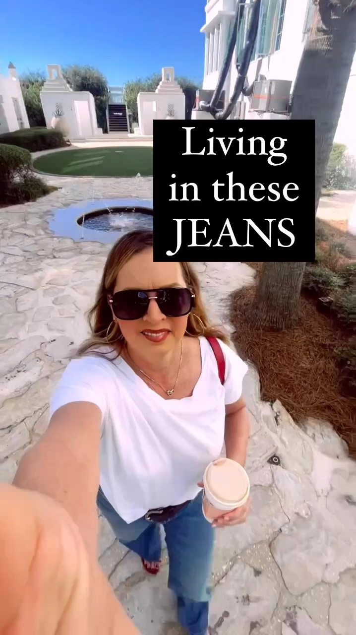 Can’t get enough of this slouchy style. I’ve linked my exact jeans plus many others and multiple price points in my LTK. I’ll be able to link them in TikTok once my new account is over 1k followers. I’m having so much fun with my new TikTok community. Thx for being here! 

#over50tiktok #midlifeontiktok #newfriendsover50 #midlifestyleontiktok 