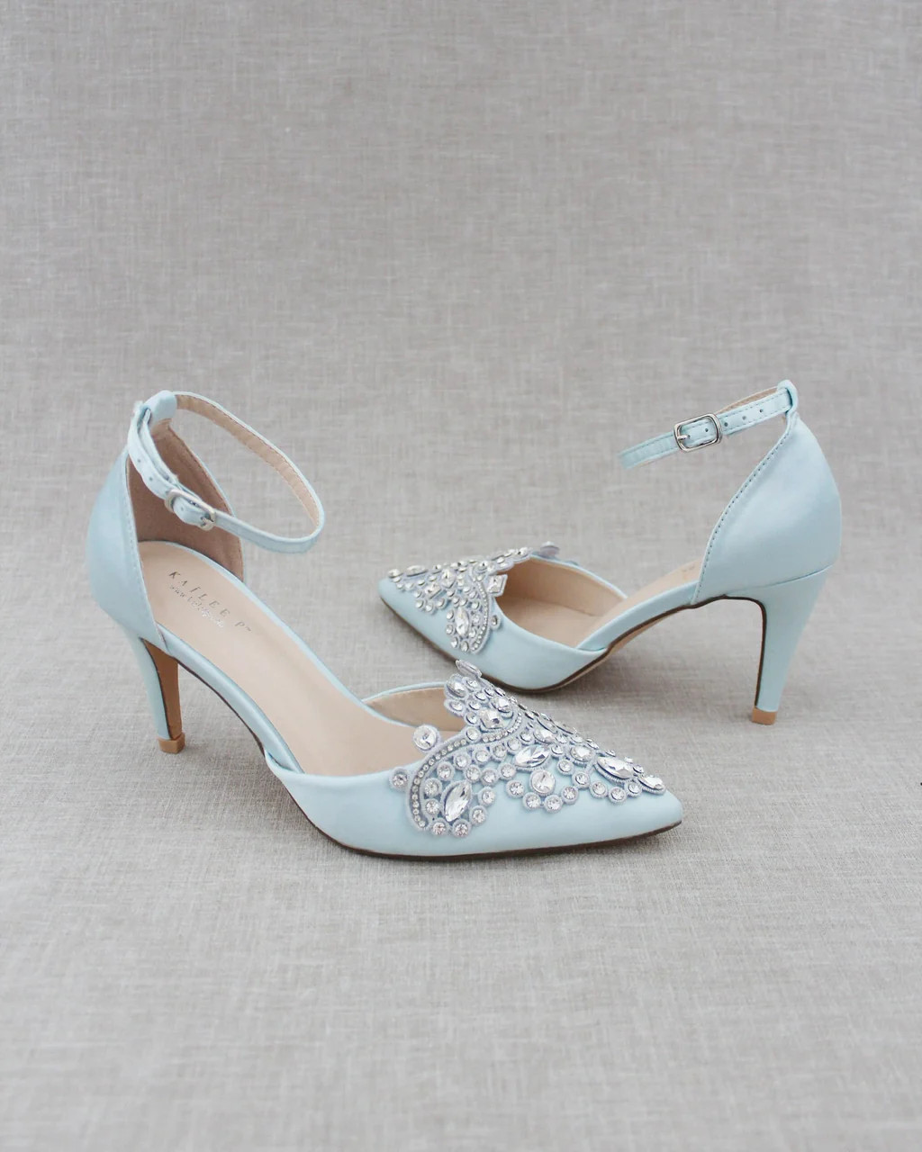Embellished Rhinestones Wedding Heel | Kailee P.