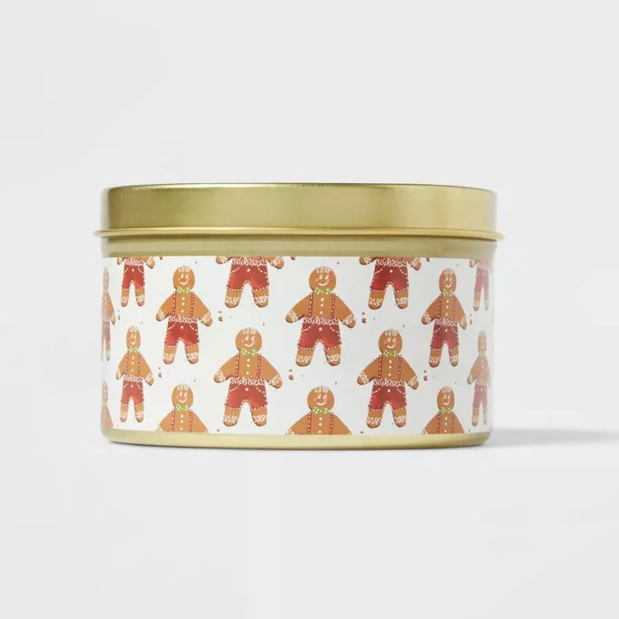 5oz Tin Candle Gingerbread Cookies Silver - Threshold™ | Target