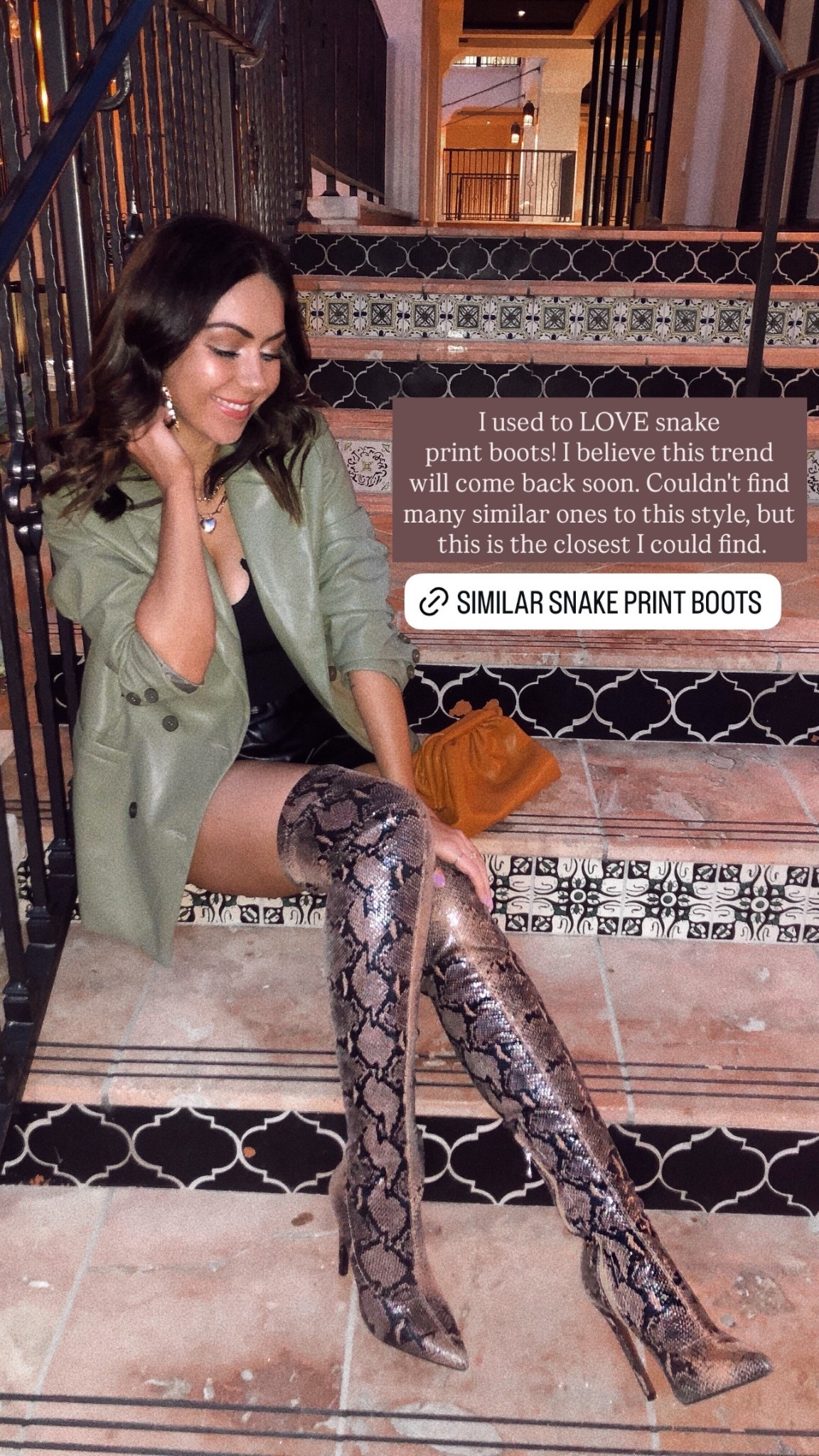 Can we bring back snake print boots trend please? 🐍👢 #overthekneeboots #thighhighboots #snakeprint #snakeprintboots #zaraboots

#LTKSeasonal #LTKPetite #LTKootd