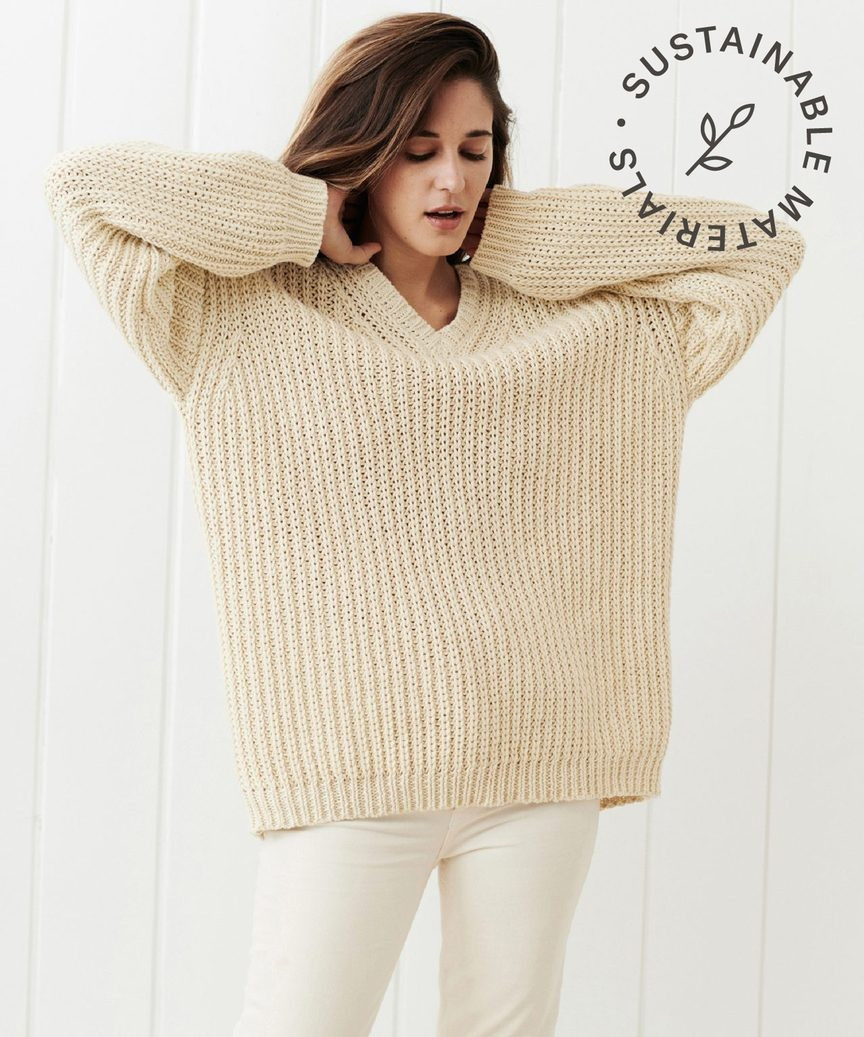 Jenni Kayne Cotton Cabin Sweater Size Large | Jenni Kayne