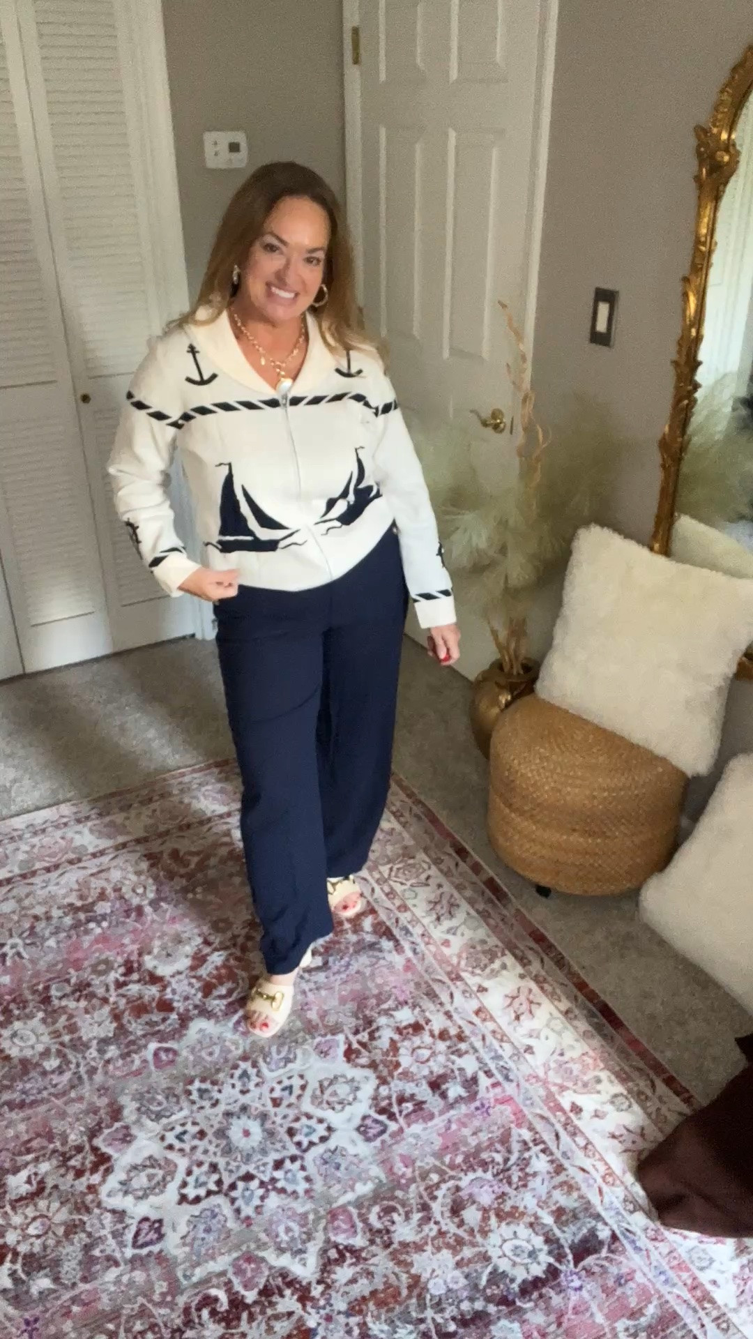 Captains choice…. this shawl collar nautical zip up is just adorable! I love it so much! ⚓️⚓️⚓️ 

Perfect with sailor pants

#LTKgrwm #LTKTravel #LTKmorningroutine