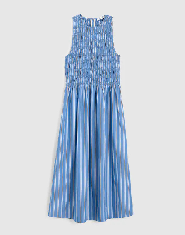 Smocked Racerback Midi Dress | Madewell