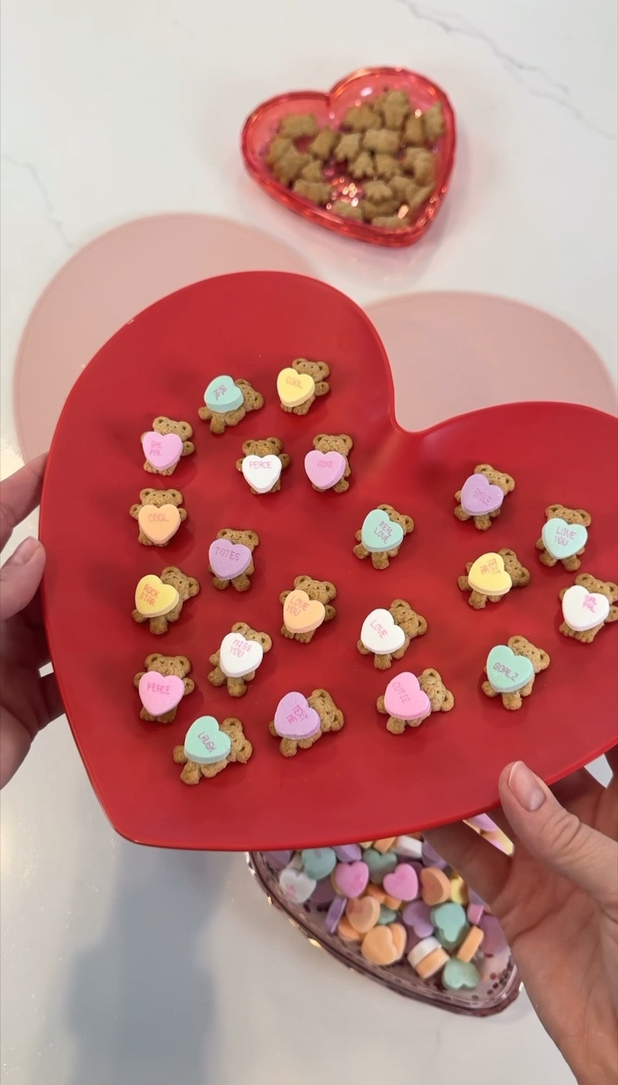 These Valentine’s Day Teddy Grahams are such a quick + cute treat to make!!  You’re definitely going to want to try this! #valentinesdaytreats #valentinesdayparty #valentinesdaycookies 

#LTKSeasonal #LTKfamily #LTKparties