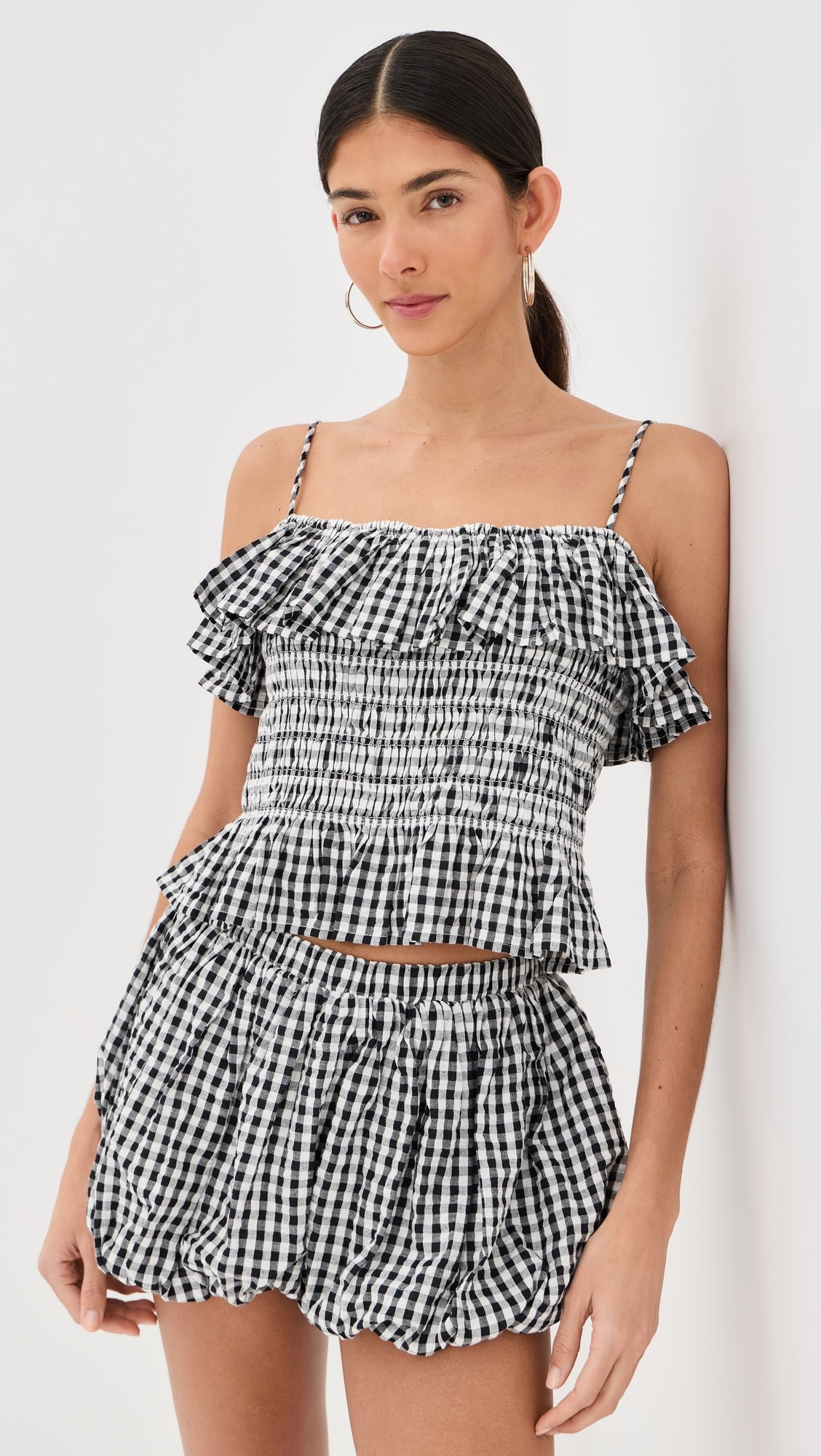 Clara Sideshow Check Top | Shopbop