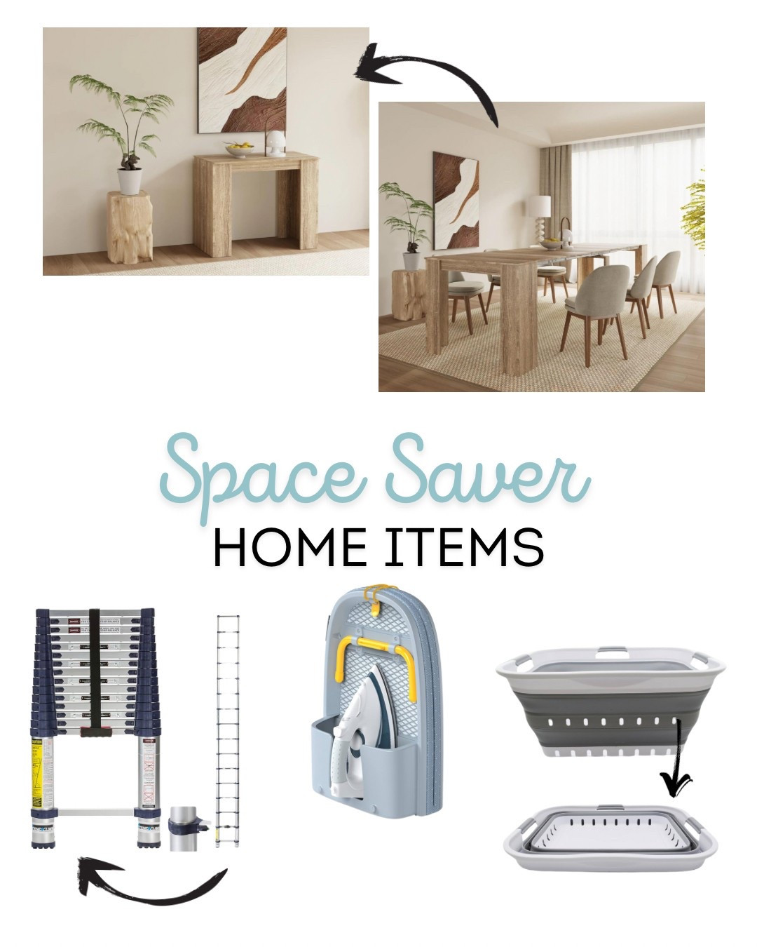 House items that fold up to maximize space 
#spacesaver #smallspace #home

#LTKHome #LTKFamily