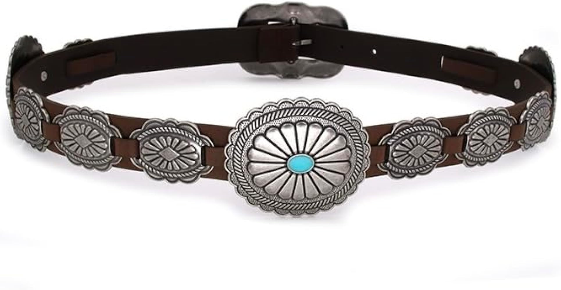 Western Belts for Woman Cowgirl Concho Belts Country Concert Rodeo Outfits Women Turquoise Belt f... | Amazon (US)