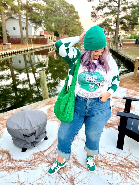 ✨SIZING•PRODUCT INFO✨
⏺ Sparkle Graphic Tee Philly Eagles Football Team T-Shirt - M - TTS - Jodi by Pedri
⏺ Green & White Checkered Sweater Cardigan - L - TTS - Amazon
⏺ Green Adidas Campus Sneakers 
⏺ Green Beanie - Walmart 
⏺ Quilted Green Shoulder Bag - SHEIN 

game day outfit
#graphic #tee #graphictee #graphicteeoutfit #tshirt #graphictshirt #t-shirt #band #bandtee #graphicteelook #graphicteestyle #graphicteefashion #graphicteeoutfitinspo #graphicteeoutfitinspiration #green #olive #olivegreen #hunter #huntergreen #kelly #kellygreen #forest #forestgreen #greenoutfit #outfitwithgreen #greenstyle #greenoutfitinspo #greenlook #greenoutfitinspiration #casual #casualoutfit #casualfashion #casualstyle #casuallook #weekend #weekendoutfit #weekendoutfitidea #weekendfashion #weekendstyle #weekendlook #denimoutfit #jeansoutfit #denimstyle #jeansstyle #denim #jeans #style #inspo #fashion #jeansfashion #denimfashion #jeanslook #denimlook #jeans #outfit #idea #jeansoutfitidea #jeansoutfit #denimoutfitidea #denimoutfit #jeansinspo #deniminspo #jeansinspiration #deniminspiration  checkered, checkered outfit, checkered print, fun print, mixing prints, checkered pattern, checkered clothing, mixing patterns, checkered outfit inspo, checkered outfit inspiration, checkered fashion, checkered style, checkered shirt, checkered pants, checkered boots, black and white checkered, vans, checkered bag, checkered purse, checkered jacket, checkered coat, checkered accessories #pattern #print #checkered #square #check  
#under10 #under20 #under30 #under40 #under50 #under60 #under75 #under100
#affordable #budget

#LTKfindsunder50 #LTKmidsize #LTKfindsunder100