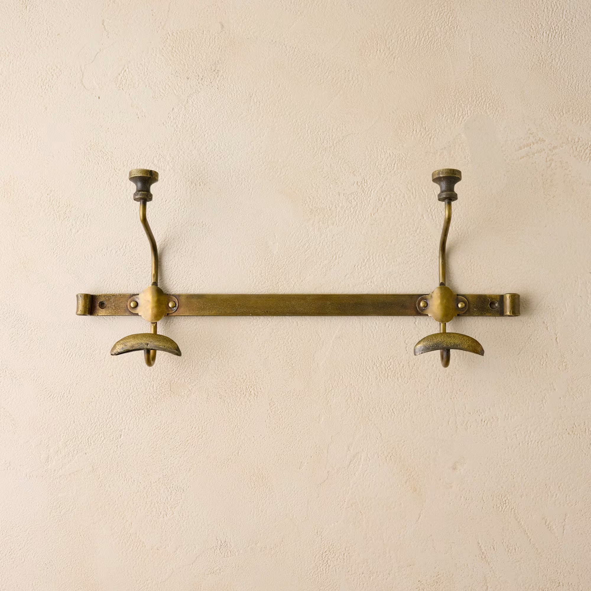 Duke Antique Brass Metal Wall Hooks | Magnolia