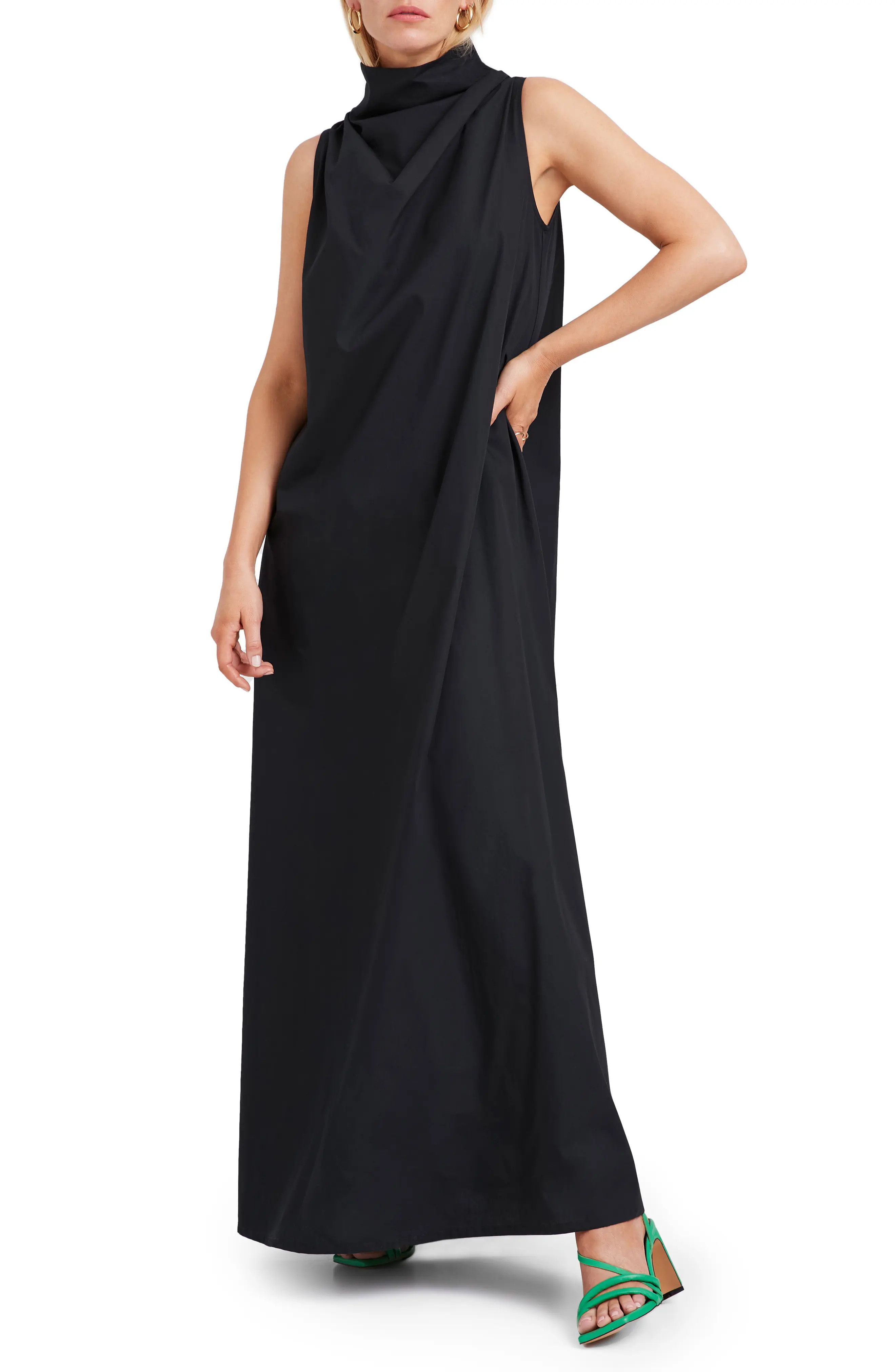 Marcella Minna Sleeveless Cotton Poplin Maxi Dress (Women) | Nordstrom | Nordstrom