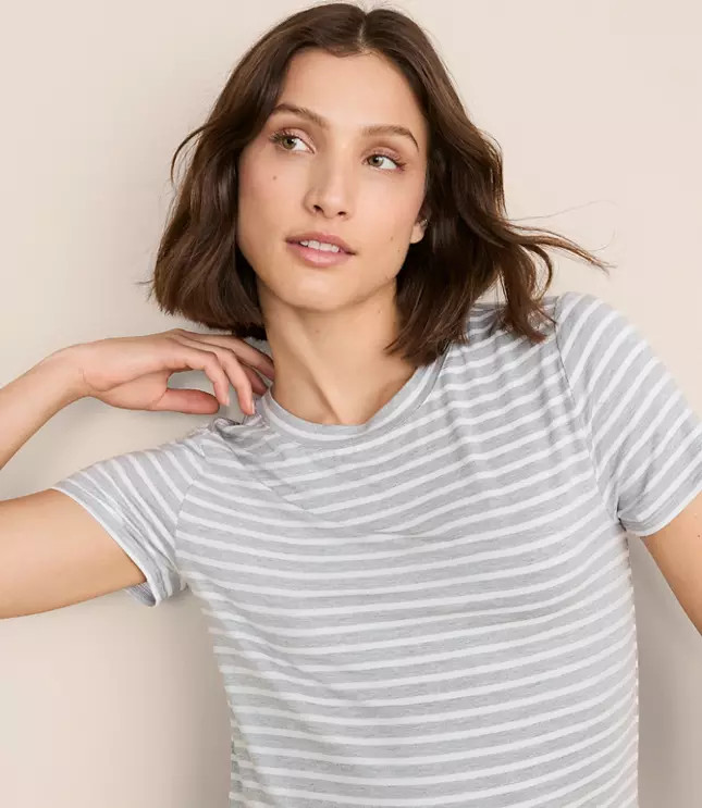 Lou & Grey Striped Essential Modal Pajama Tee | LOFT