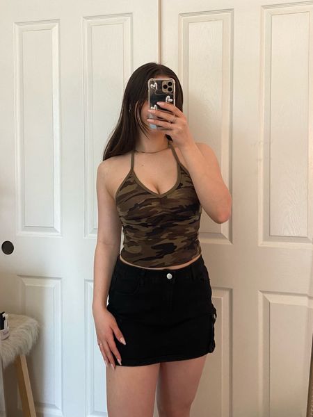 Camo halter top + cargo skirt outfit!🫶

Sizing:
- top is true to size
- skirt is true to size, definetly on the shorter side

college fashion / college outfits / college class outfits / college fits / college girl / college style / college essentials / amazon college outfits / back to college outfits / back to school college outfits / college tops / Neutral fashion / neutral outfit /  Clean girl aesthetic / clean girl outfit / Pinterest aesthetic / Pinterest outfit / that girl outfit / that girl aesthetic / Going out outfits / girls night outfit / date night outfits / girls night out outfit / casual date outfits / going out tops / date night tops / Going out outfits amazon / going out tops amazon / date night outfits amazon / Amazon Womens Clothes / Amazon Finds Clothes / Amazon Clothing / Amazon Must Haves / Amazon Basics / amazon basic tops / Amazon Fashion / Amazon Fashion Finds / Amazon Favorites / Amazon Style / Amazon Clothes / amazon fashion finds / Amazon summer / amazon summer outfits / amazon summer fashion / amazon fashion summer / summer amazon / summer outfits women amazon / summer outfits / summer vacation outfits / summer outfits women’s / summer fashion


#LTKSeasonal #LTKfindsunder50 #LTKFestival