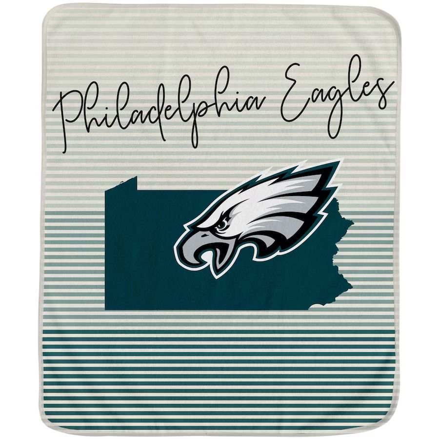 Philadelphia Eagles 60'' x 70'' Ultra Fleece State Stripe Plush Blanket | NFL Shop
