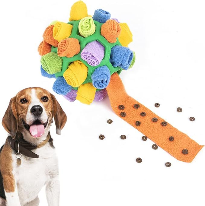 Erdizhu Interactive Dog Toys, Snuffle Ball Dog Toy, Slow Feeder Training, Dog Chew Toys,Portable ... | Amazon (US)