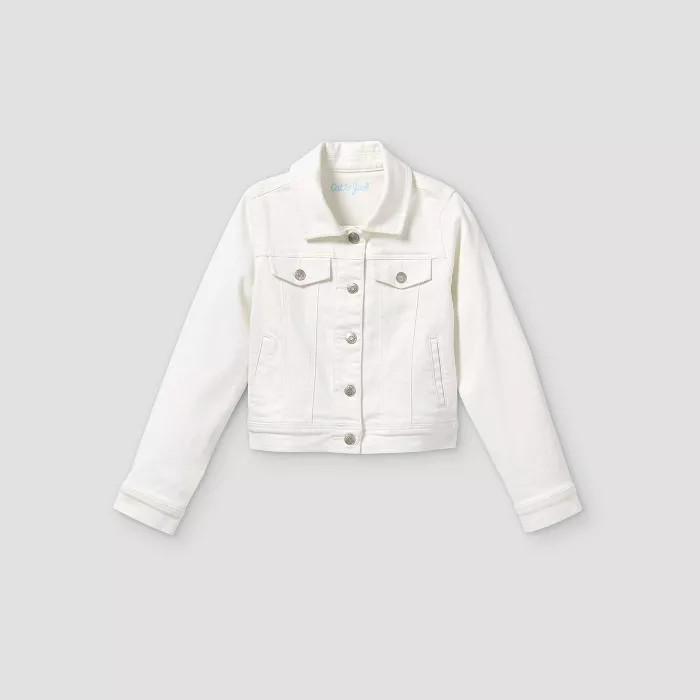 Girls' Jean Jacket - Cat & Jack™ White | Target