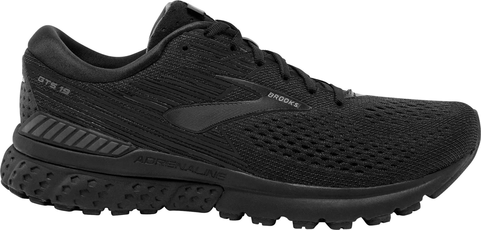 Women's Brooks Adrenaline GTS 19 Running Shoes, Size: 6.0, Black | Dick's Sporting Goods
