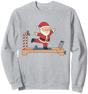 Santa Pilates Reformer Christmas Sweatshirt | Amazon (US)