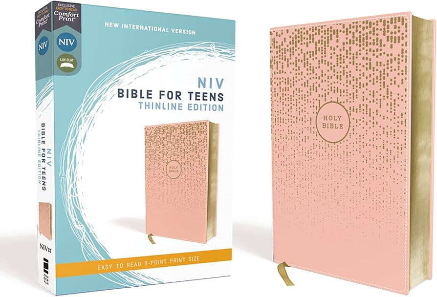 NIV, Bible for Teens, Thinline Edition, Leathersoft, Pink, Red Letter, Comfort Print | Amazon (US)