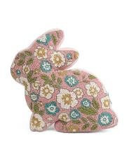 15x15 Beaded Bunny Pillow | TJ Maxx