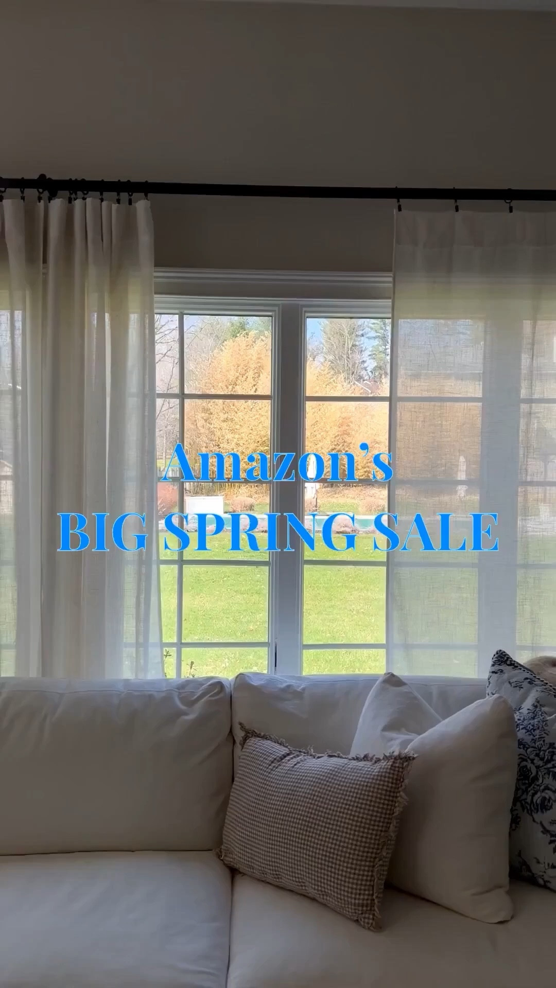 Designer Look for Less Linen Curtains ON SALE for Amazon’s Big Spring Sale event . . . happening NOW!

My semi-sheer faux linen curtains are a customer favorite! The price is always low but they’re offered at an even *bigger* discount right now! 💯

These are almost identical to the popular PB ‘Emery’ curtains (but are a fraction of the price!) 🤩


My Curtain Details:
Color: Linen
52”x90”
$14/panel! 🤯

SO GOOD! Don’t miss out! 🏃🏽‍♀️ 


.
.
#windowdecor #curtaininspo #homerefresh #springdecor 
Curtain rings and hooks | affordable linen curtains | neutral curtains for living rooms | designer window treatments | designer look for less  | spring decor

#LTKSeasonal #LTKHome #LTKSaleAlert