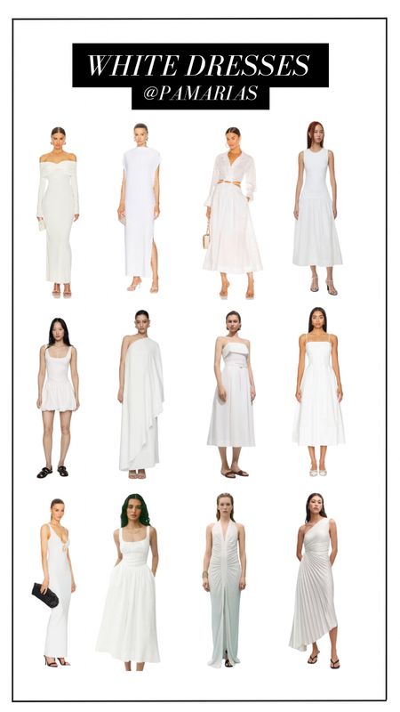 White Dresses for Summer 😎☀️