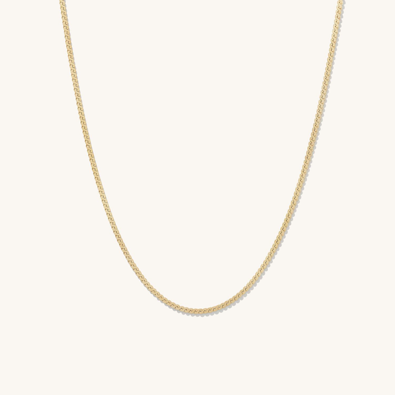 Serpentine Chain Necklace - From $500 | Mejuri (Global)