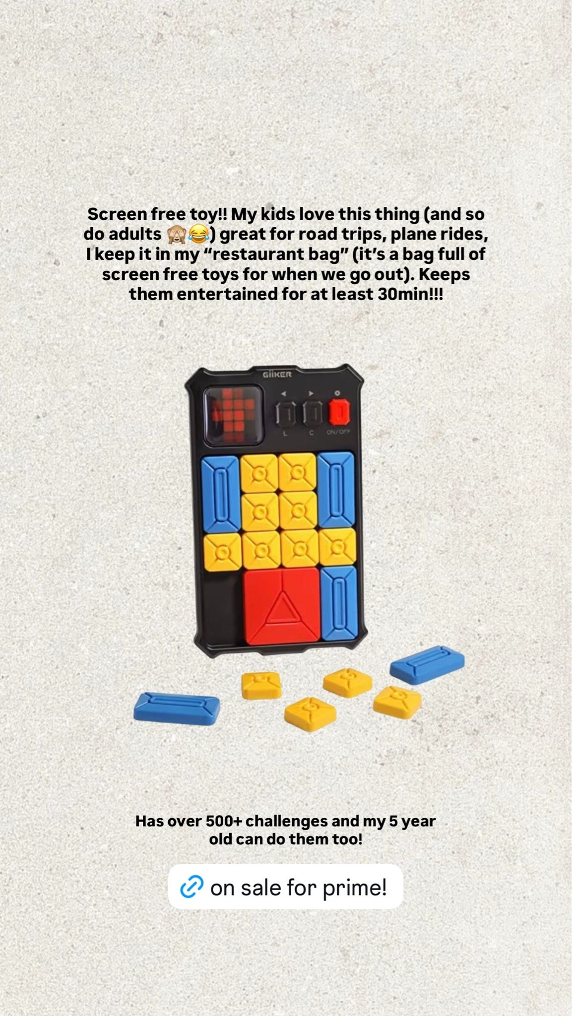 Screen free kids toy on sale for Amazon prime!

amazon prime, kids toys, screen free toys, amazon kids

#LTKKids