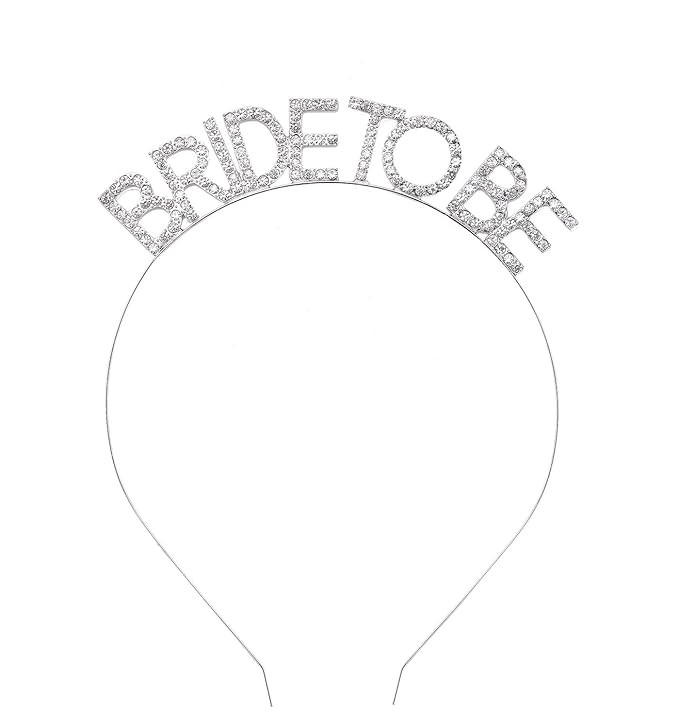 DaXi Bachelorette Party Decorations Bridal Accessories Bride to Be Tiara Bridal Shower Headband W... | Amazon (US)