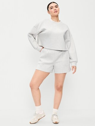 High-Waisted Bounce Fleece Shorts -- 5-inch inseam | Old Navy (US)