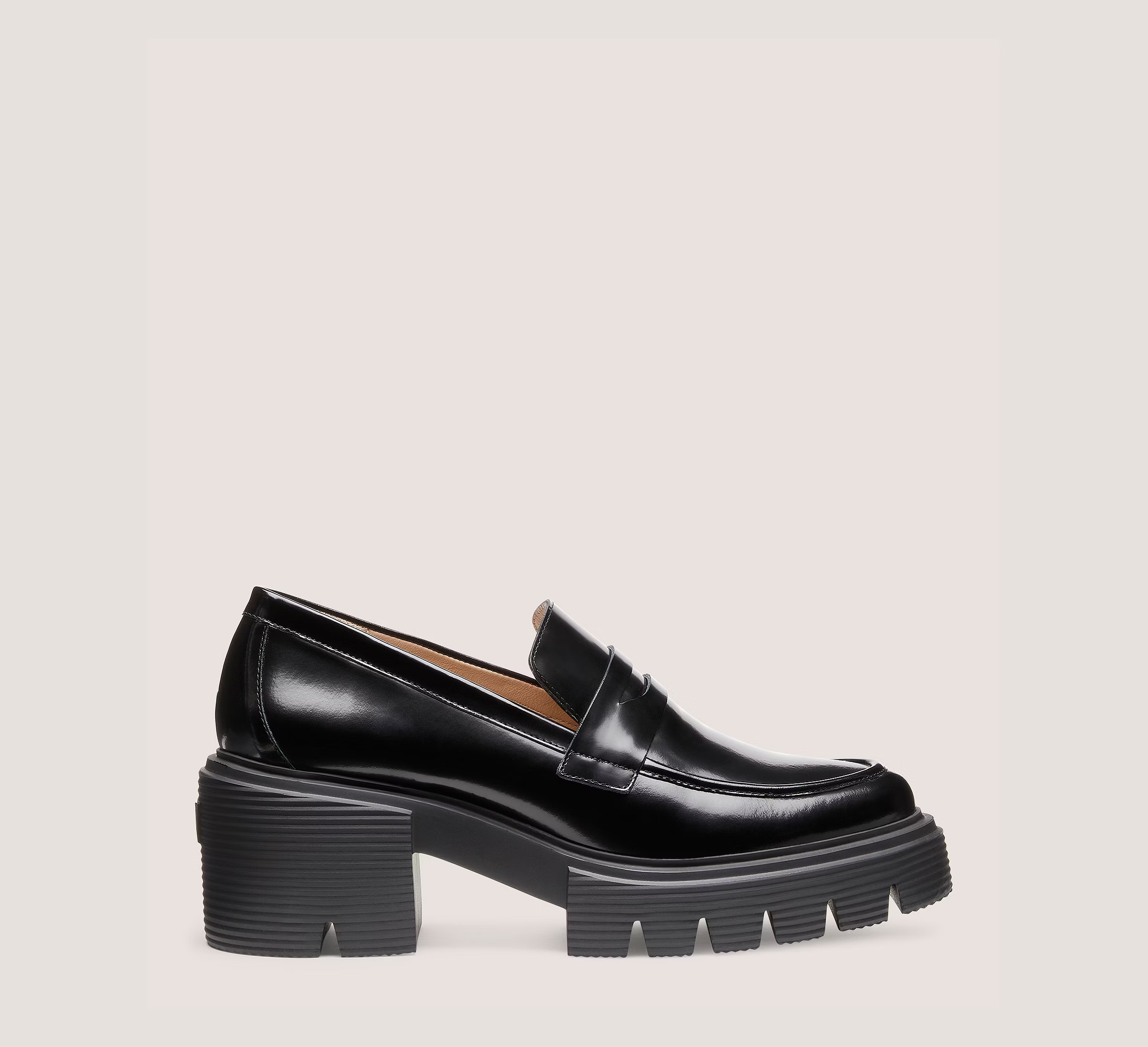 Stuart Weitzman Soho Loafer, Black Spazzolato, Size: 11.5 Medium | Stuart Weitzman Outlet