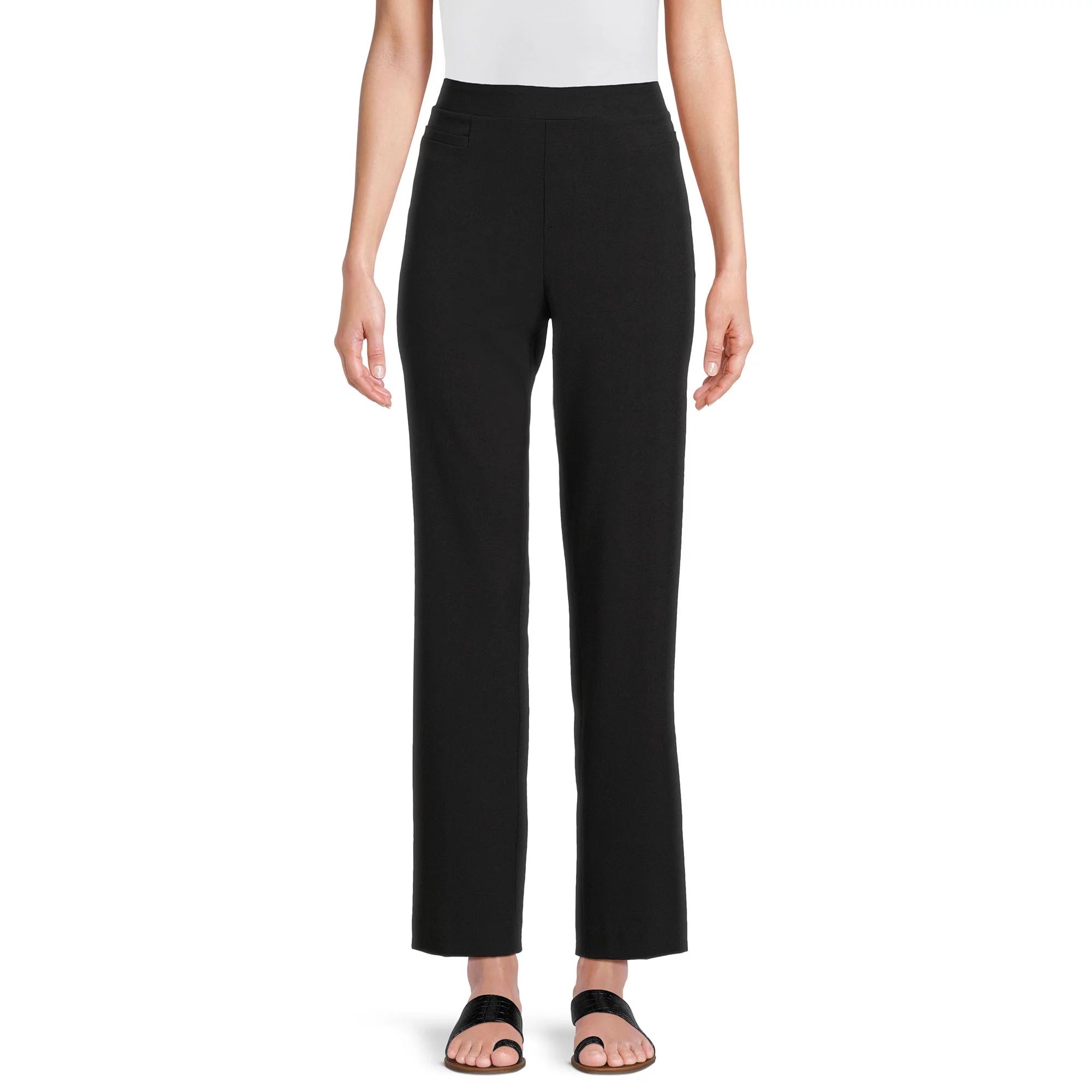 Time and Tru Women's Pull On Pants, Sizes S-2XL | Walmart (US)