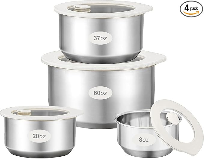 Urban Green Stainless Steel Food Containers with Glass Lid, Airtight Leakproof Stainless Steel St... | Amazon (US)