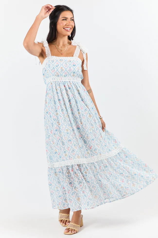 Come Along With Me Multi Block Floral Maxi Dress SALE | Pink Lily