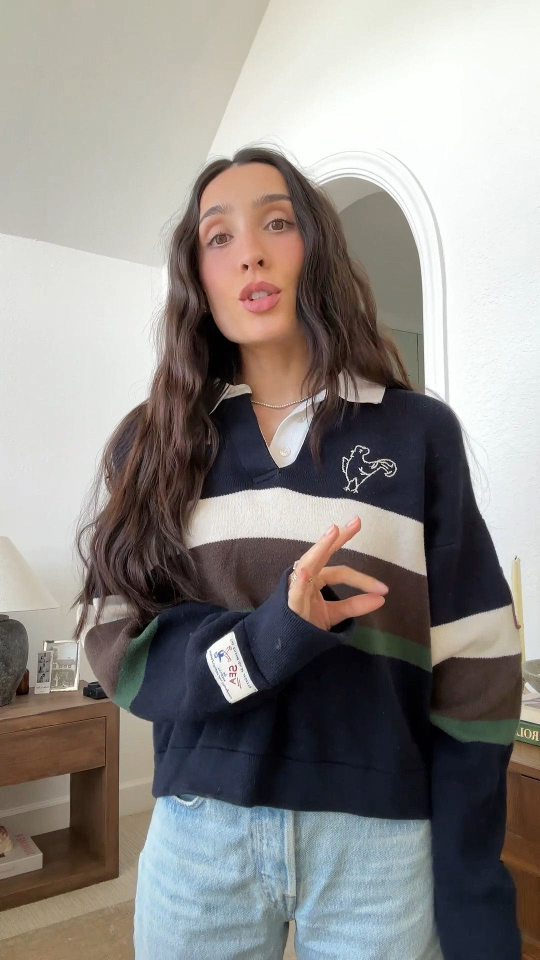 Sized up in this sweater!! Wearing a medium. So thick and high quality. 

#LTKootd #LTKFindsUnder100 #LTKdayinmylife