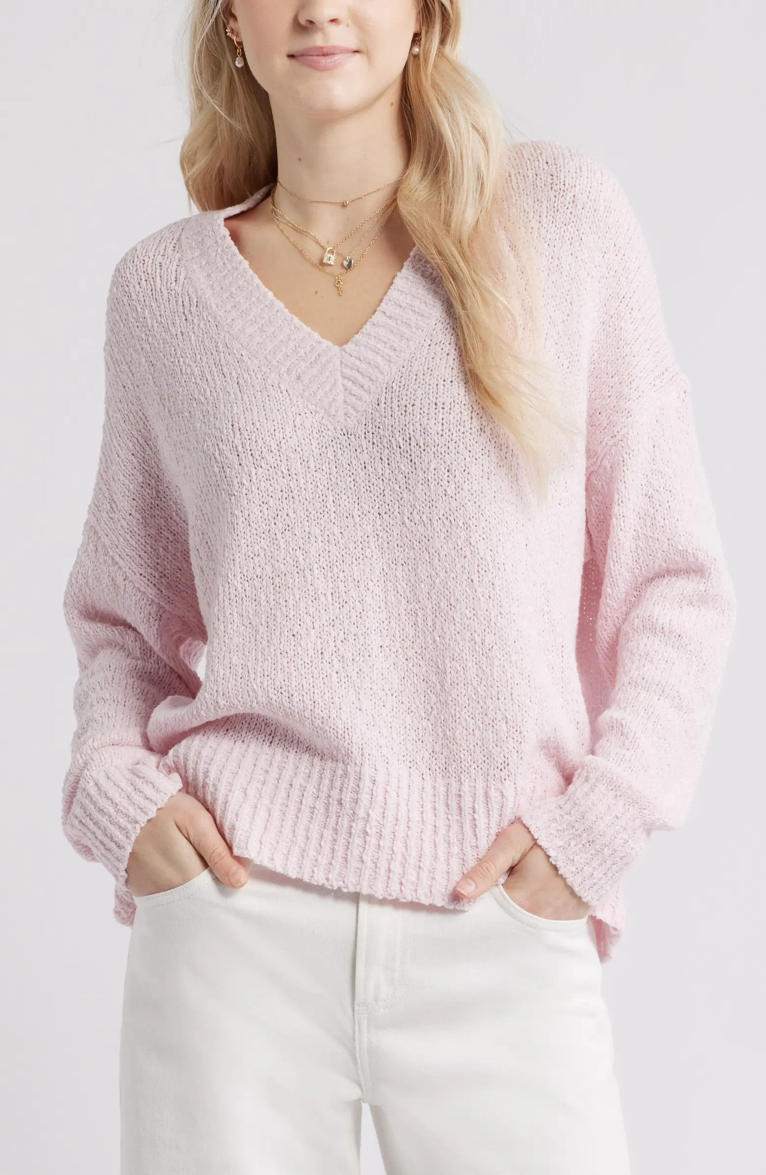 Oversize V-Neck Sweater | Nordstrom