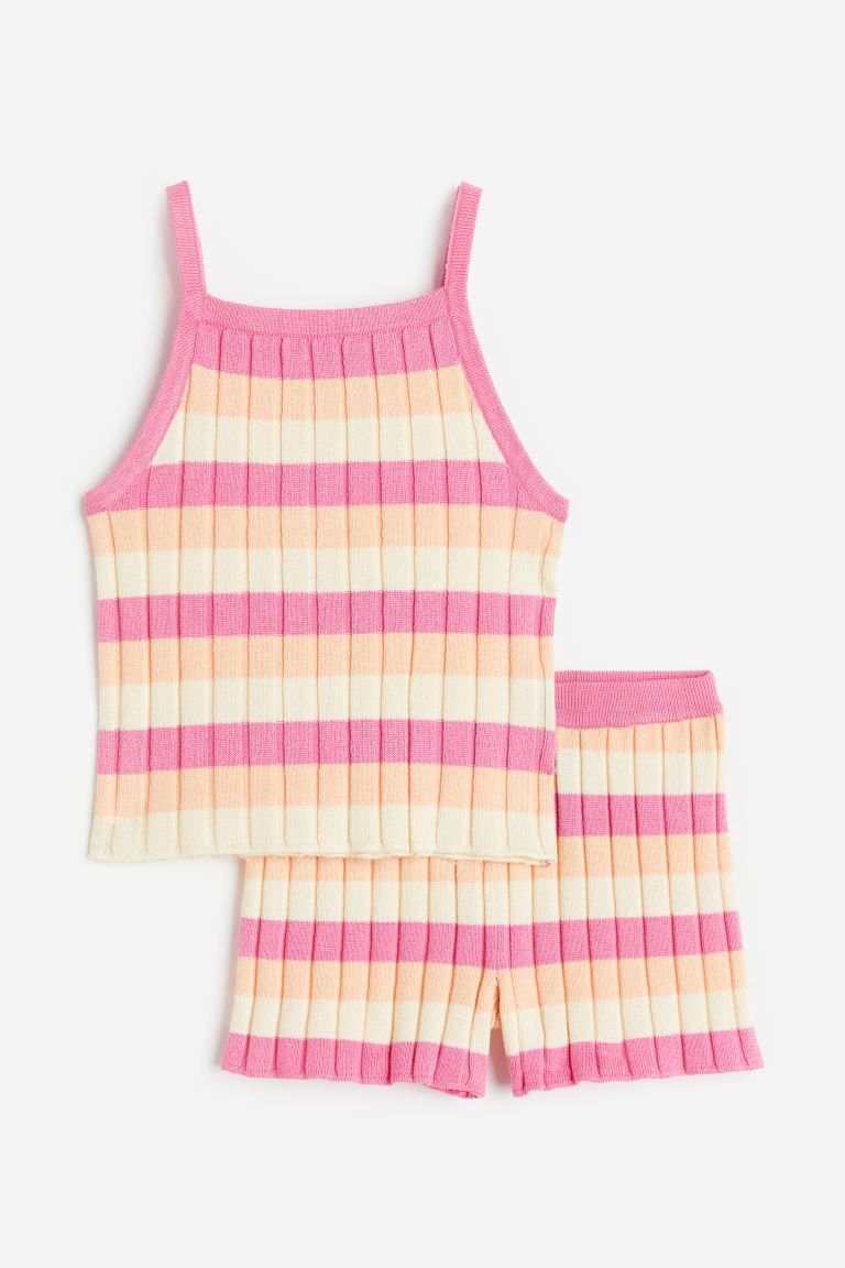 2-piece Set with Tank Top and Shorts | H&M (US)