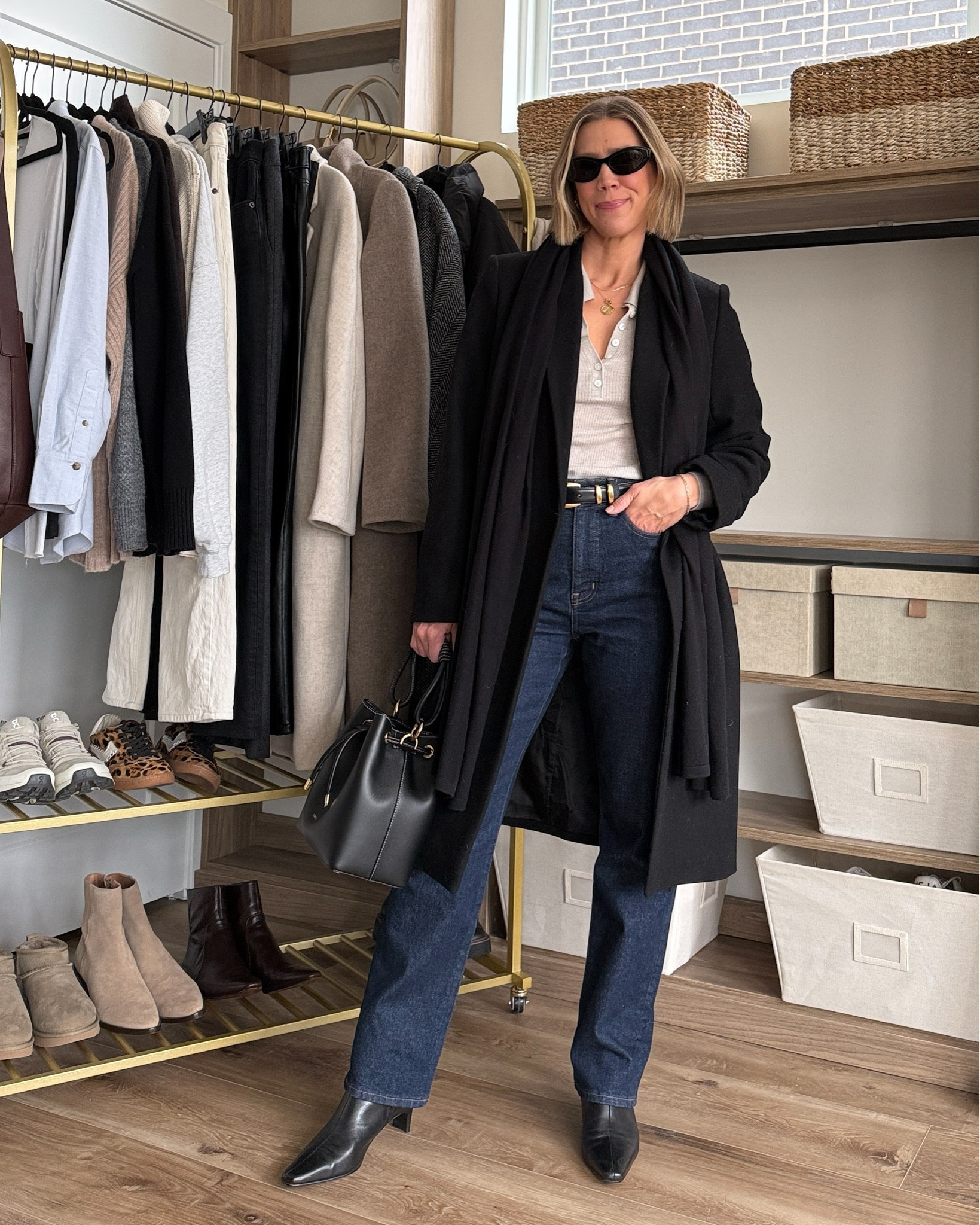 Wearing 26/regular jeans, small polo sweater, small belt, small wool coat, small boots

#LTKFindsUnder100 #LTKSaleAlert #LTKFindsUnder50