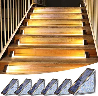 VOLISUN Solar Step Lights Outdoor Waterproof, LED Outdoor Stair Lights, Solar Step Light for Outs... | Amazon (US)