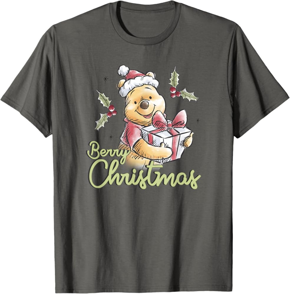 Disney Winnie the Pooh Berry Christmas T-Shirt | Amazon (US)
