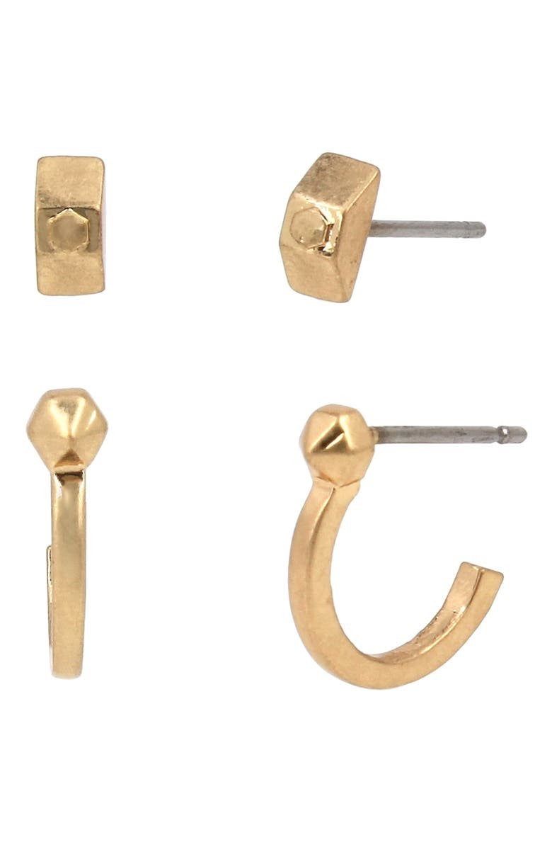 Set of 2 Huggie Hoops & Stud Earrings | Nordstrom
