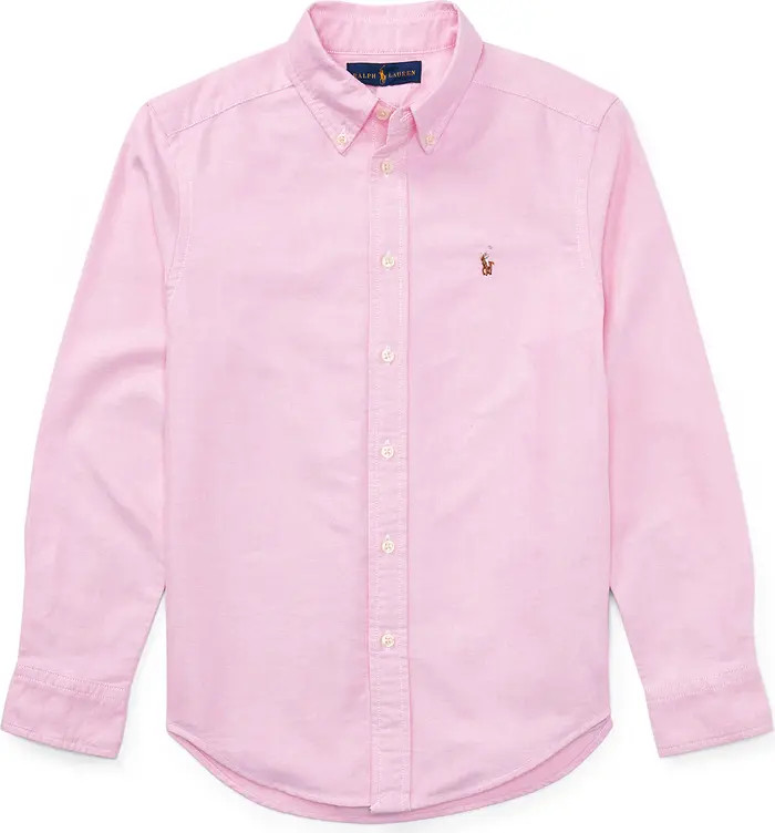 Kids' Oxford Cotton Button-Down Shirt | Nordstrom