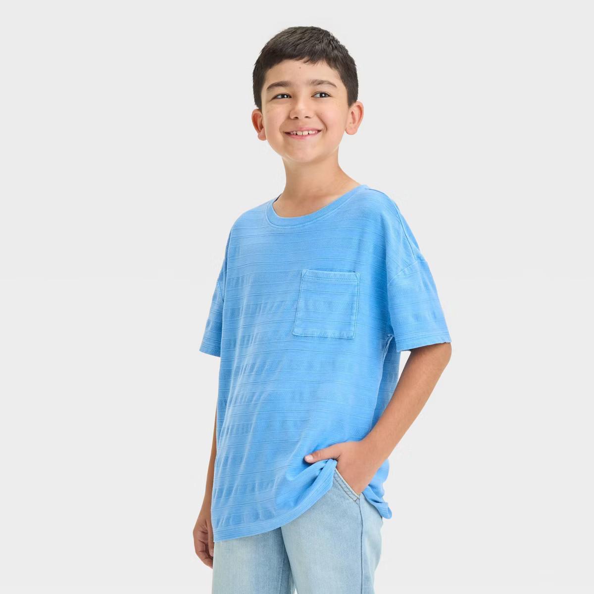 Boys' Short Sleeve Jacquard T-Shirt - Cat & Jack™ | Target