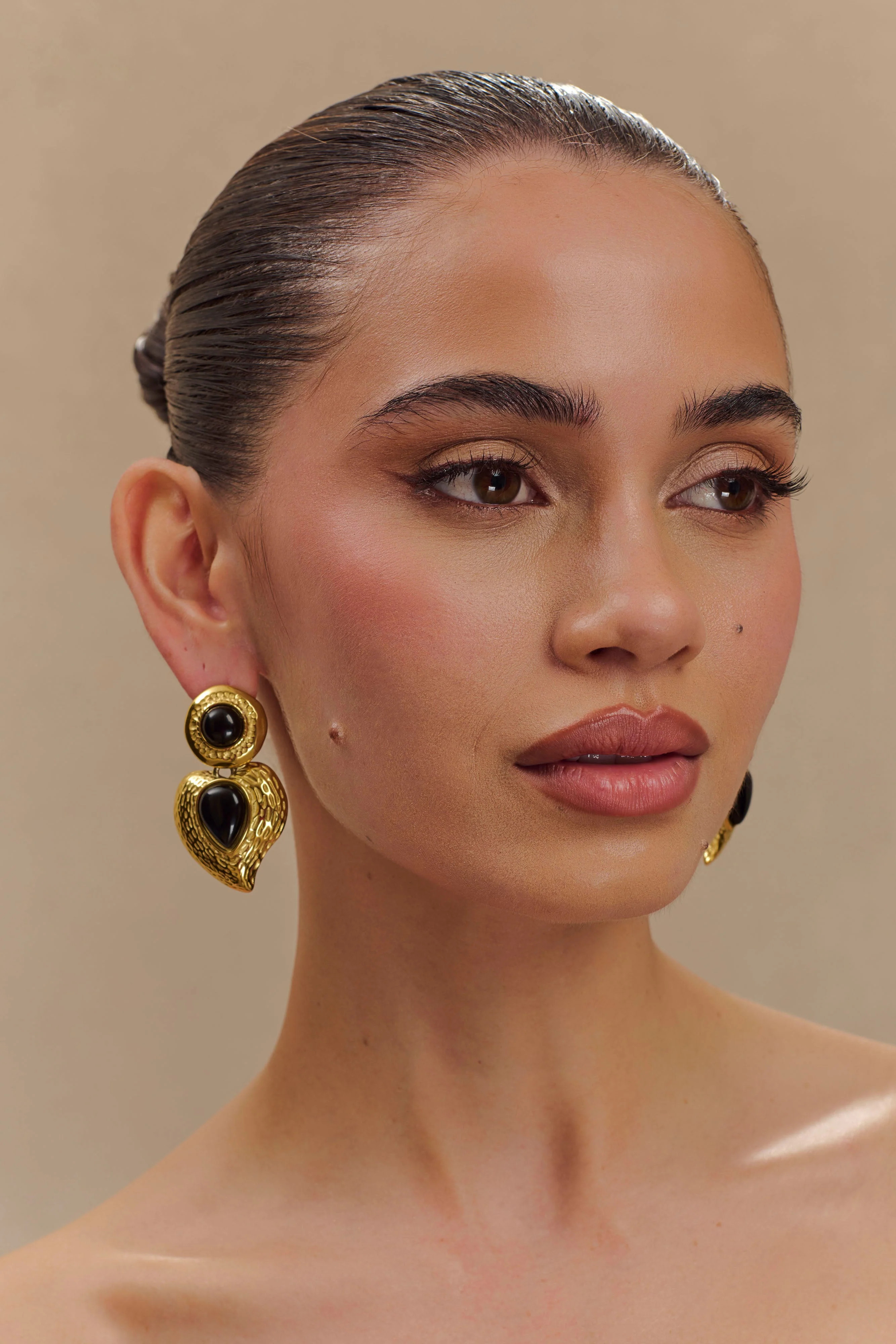 Vintage Drop Earrings - Gold | MESHKI US